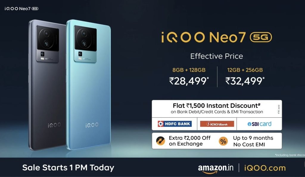 iQOO Neo 7 price and offers