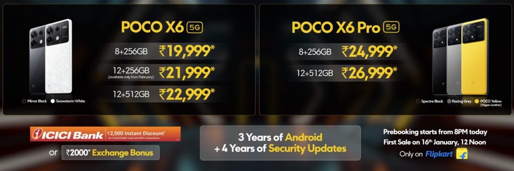 Poco X6 serie offer