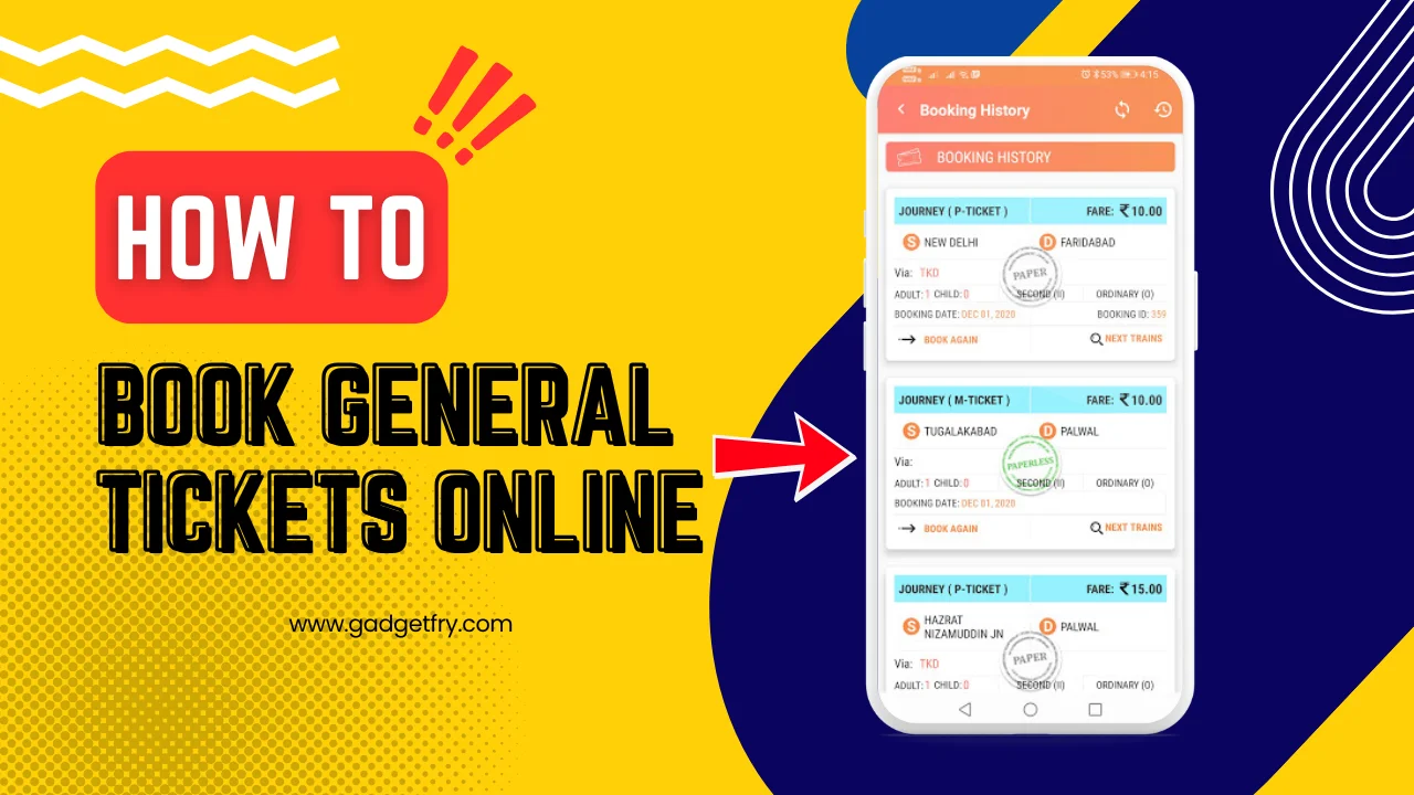 How to Book General Tickets